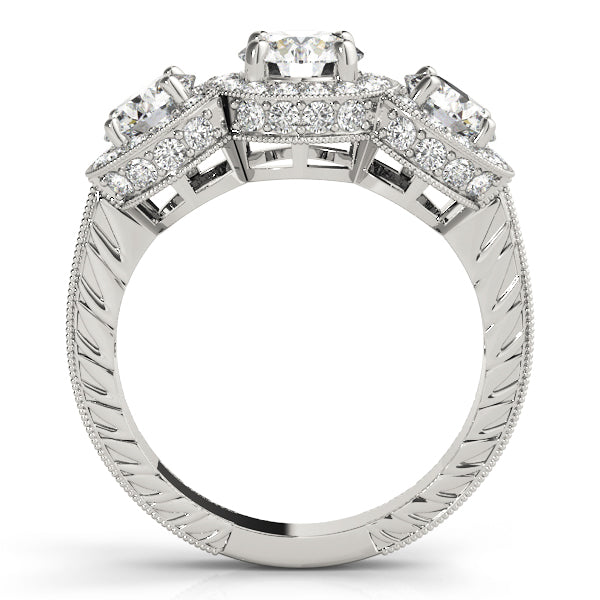 Engagement Rings 3 Stone Round - TN84080