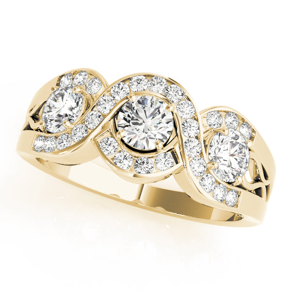 Engagement Rings 3 Stone Round - TN84119