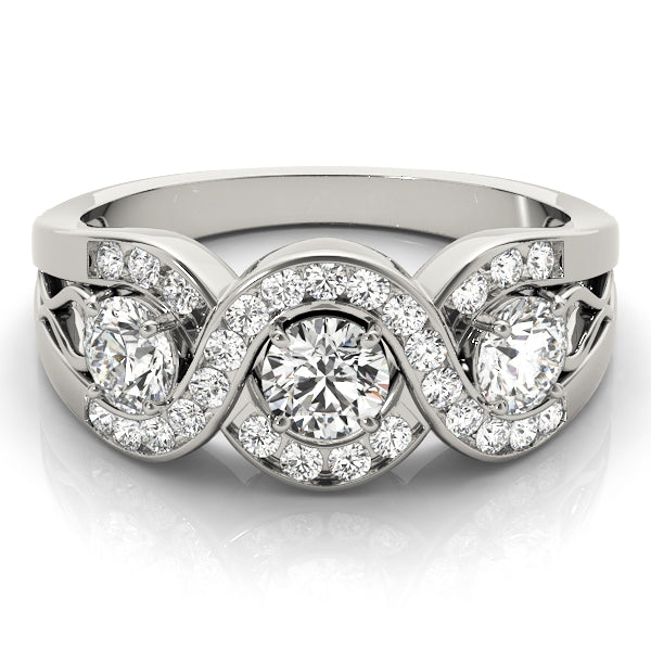 Engagement Rings 3 Stone Round - TN84119
