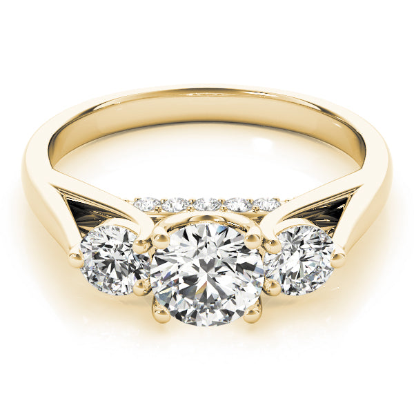 Engagement Rings 3 Stone Round - TN84124