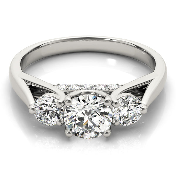 Engagement Rings 3 Stone Round - TN84124