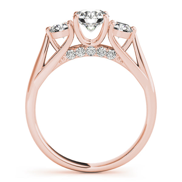 Engagement Rings 3 Stone Round - TN84124
