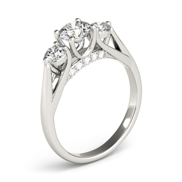 Engagement Rings 3 Stone Round - TN84124