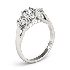 Engagement Rings 3 Stone Round - TN84124
