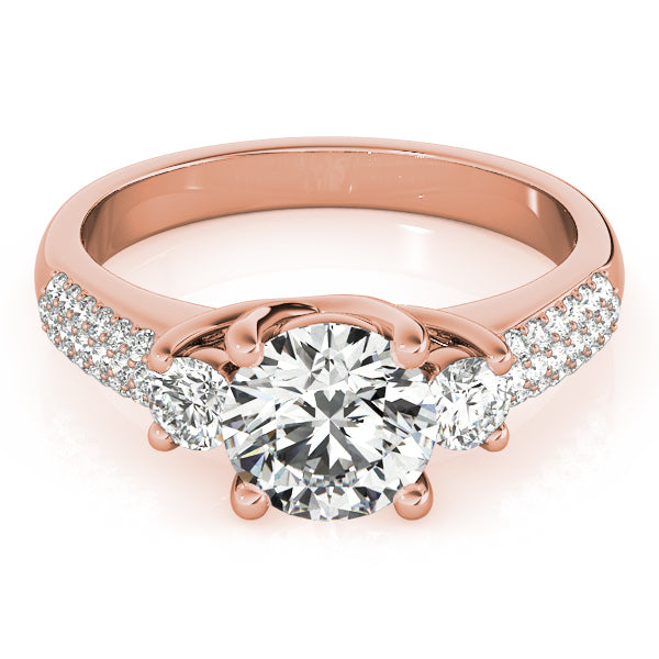 Engagement Rings 3 Stone Round - TN84177