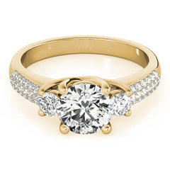 Engagement Rings 3 Stone Round - TN84177