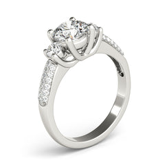Engagement Rings 3 Stone Round - TN84177