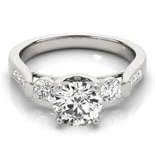 Engagement Rings 3 Stone Round - TN84268