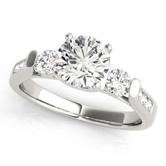 Engagement Rings 3 Stone Round - TN84268