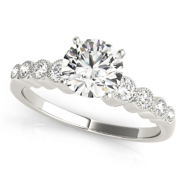 Engagement Rings Single Row Bezel Set - TN84284