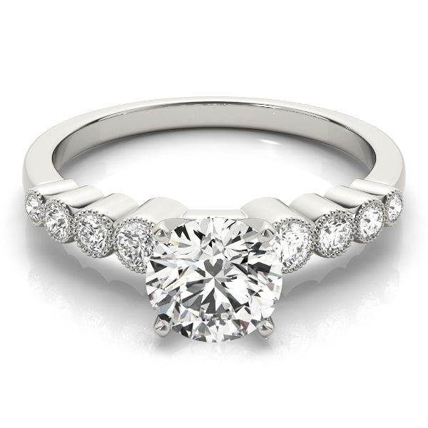 Engagement Rings Single Row Bezel Set - TN84284