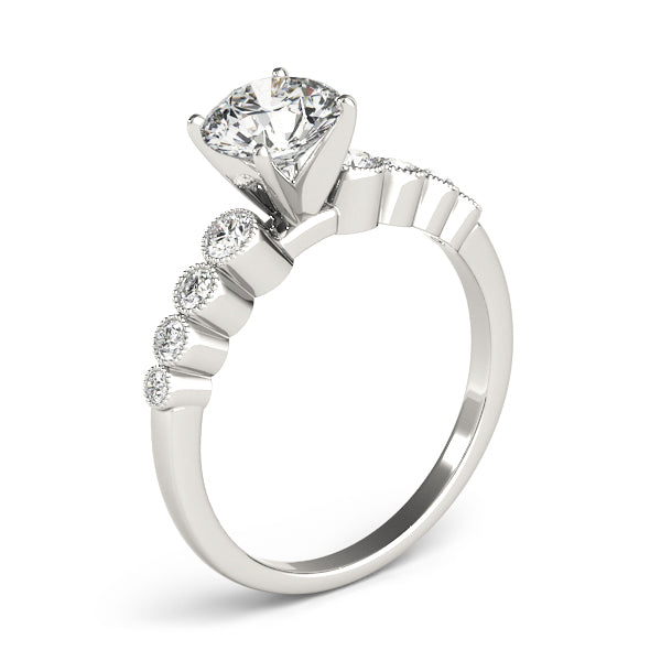 Engagement Rings Single Row Bezel Set - TN84284