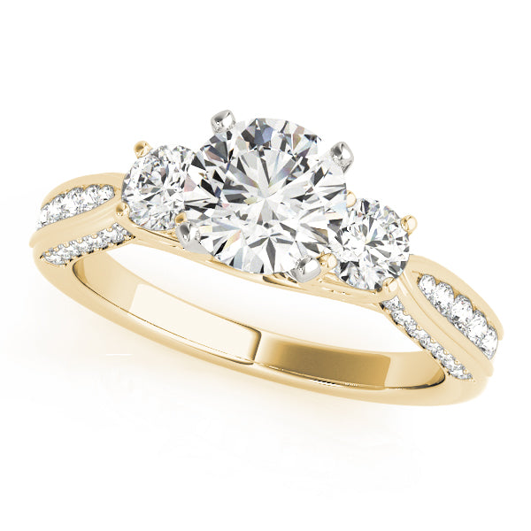 Engagement Rings 3 Stone Round - TN84296