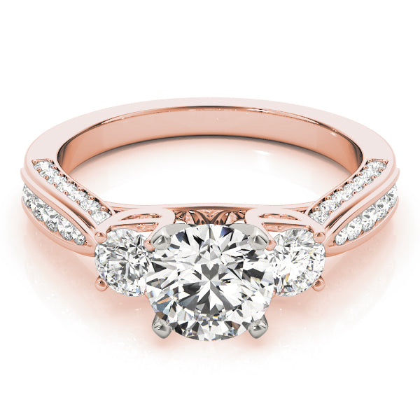 Engagement Rings 3 Stone Round - TN84296