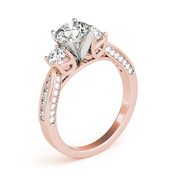 Engagement Rings 3 Stone Round - TN84296