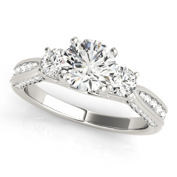 Engagement Rings 3 Stone Round - TN84296