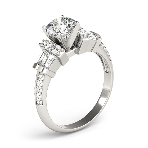 Engagement Rings Fancy Shape Baguette Remounts - TN84320