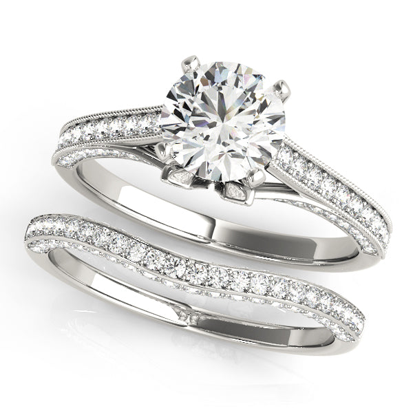 Engagement Rings Single Row Prong Set - TN84324