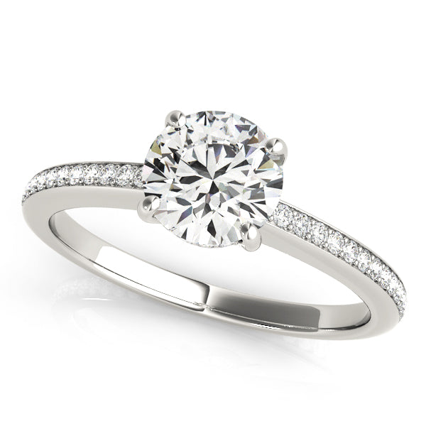 Engagement Rings Single Row Prong Set - TN84350-E