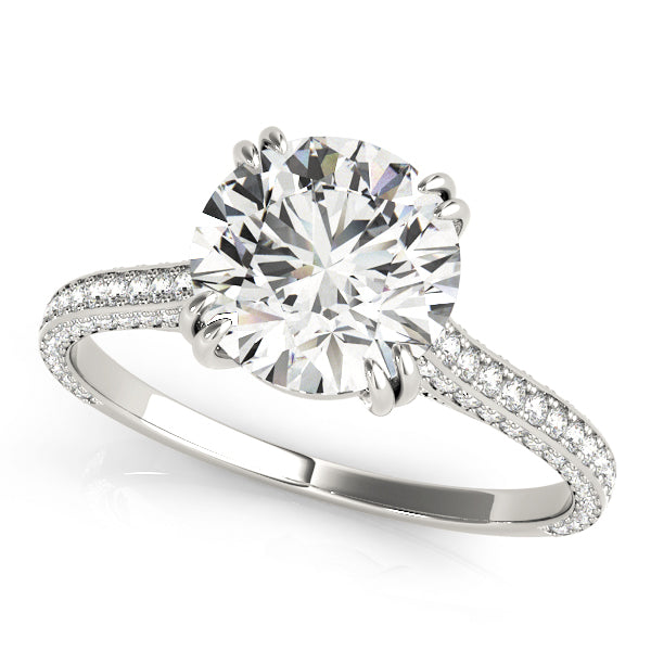 Engagement Rings Single Row Prong Set - TN84352-E