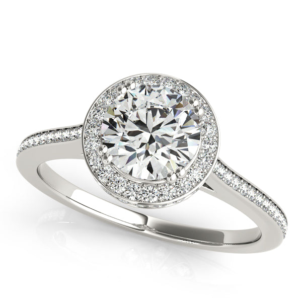 Engagement Rings Halo Round - TN84353-E