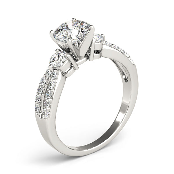 Engagement Rings 3 Stone Round - TN84420