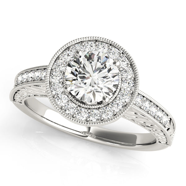 Engagement Rings Halo Round - TN84509