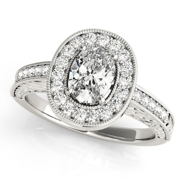 Engagement Rings Halo Oval - TN84512