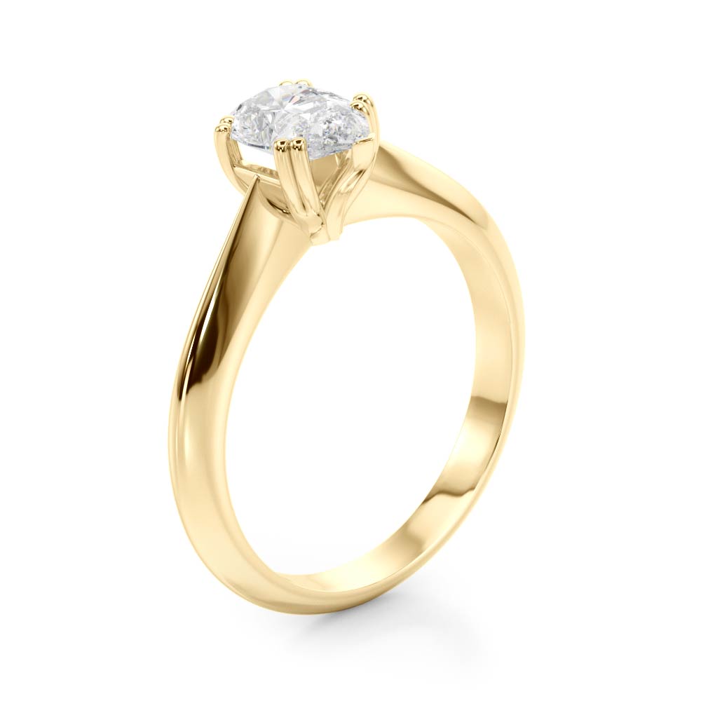 Double Prong Pear Engagement Ring - TN84957