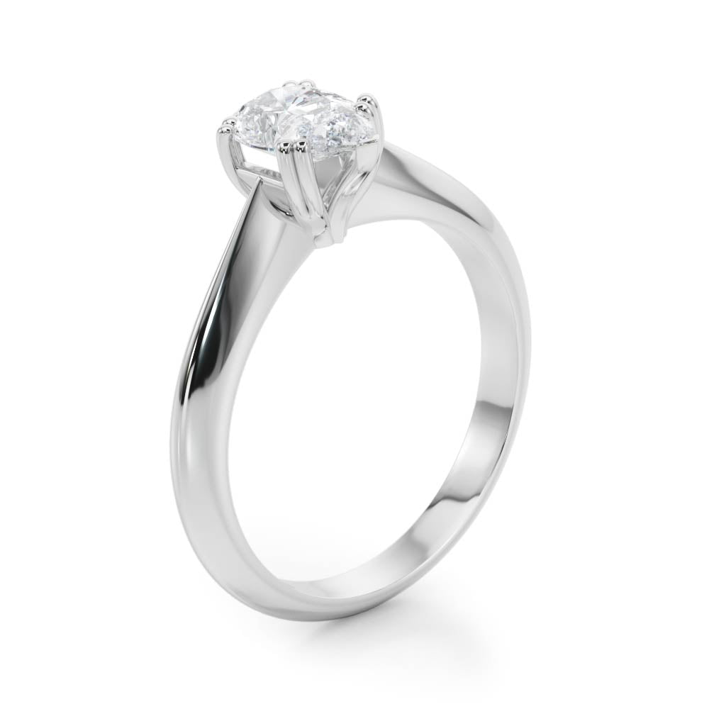 Double Prong Pear Engagement Ring - TN84957