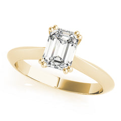 Double Prong Emerald Cut Engagement Ring - TN84960