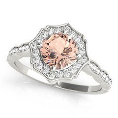 Scalloped Cushion Halo Ring - TN84996