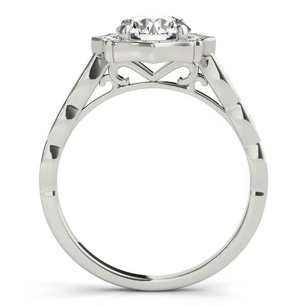 Scalloped Round Halo Ring - TN84997