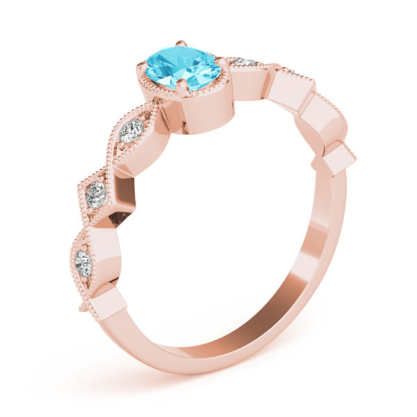 Oval Color Center Ring - TN85040