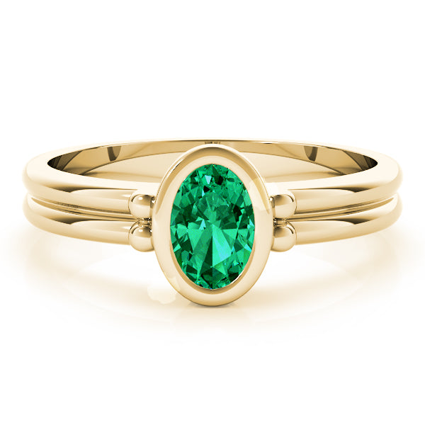 Oval Color Center Ring - TN85041