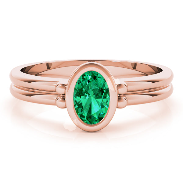 Oval Color Center Ring - TN85041