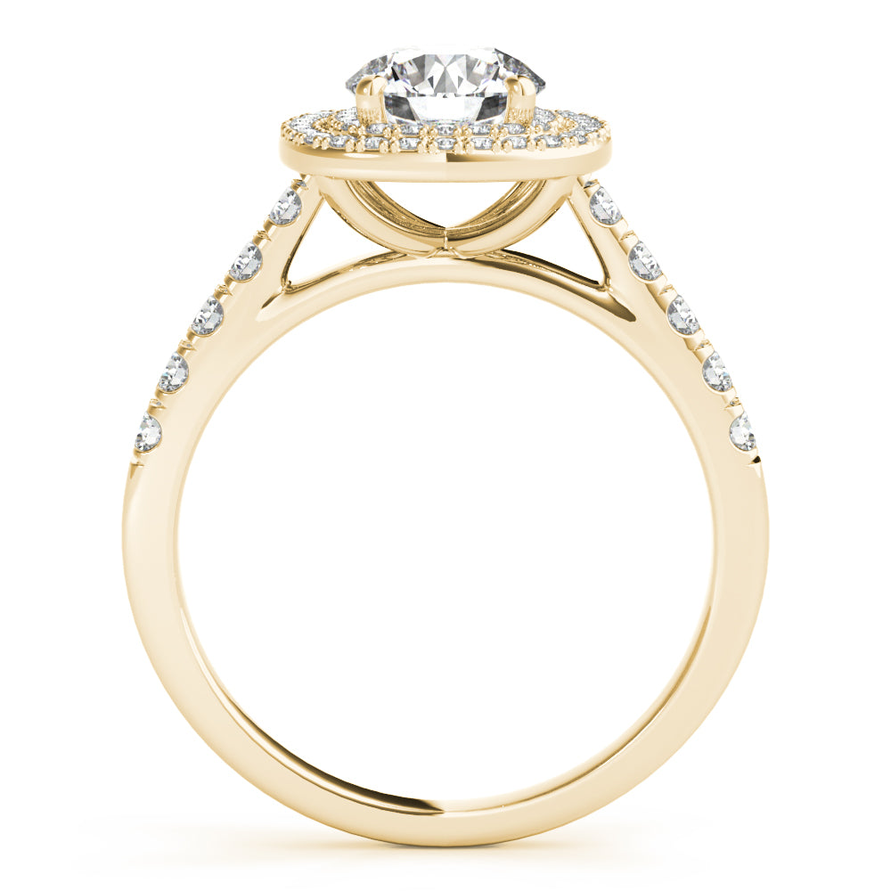 Double Halo Cushion Engagement Ring - TN85150
