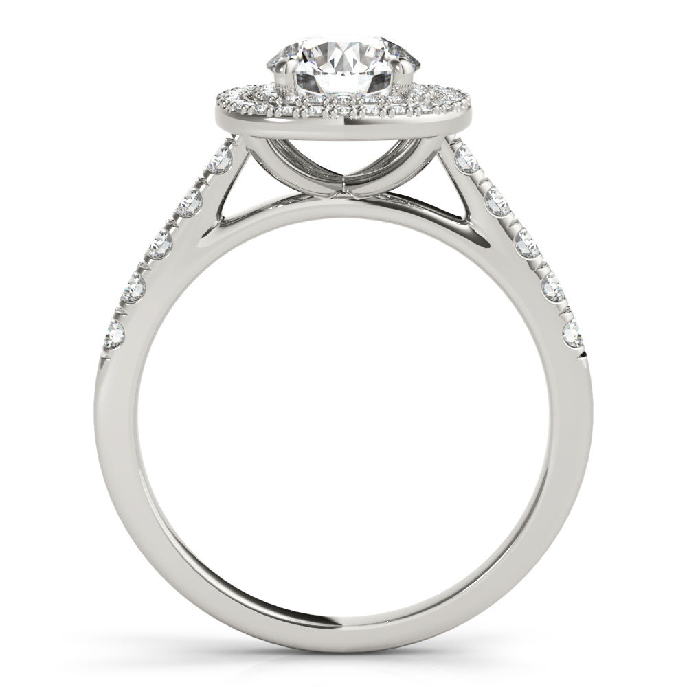 Double Halo Cushion Engagement Ring - TN85150