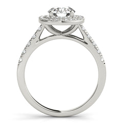 Double Halo Cushion Engagement Ring - TN85150
