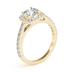 Cathedral Round Halo Engagement Ring - TN85151