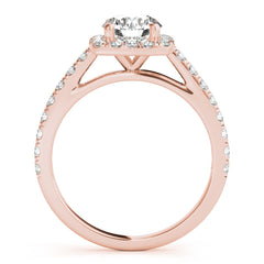 Cathedral Round Halo Engagement Ring - TN85151