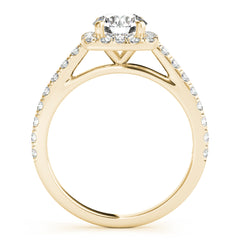 Cathedral Round Halo Engagement Ring - TN85151
