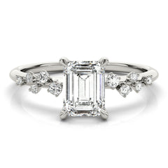 Engagement Ring Emerald Cut Center - TN85257