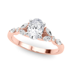 Marquise & Round Engagement Ring - TN85259