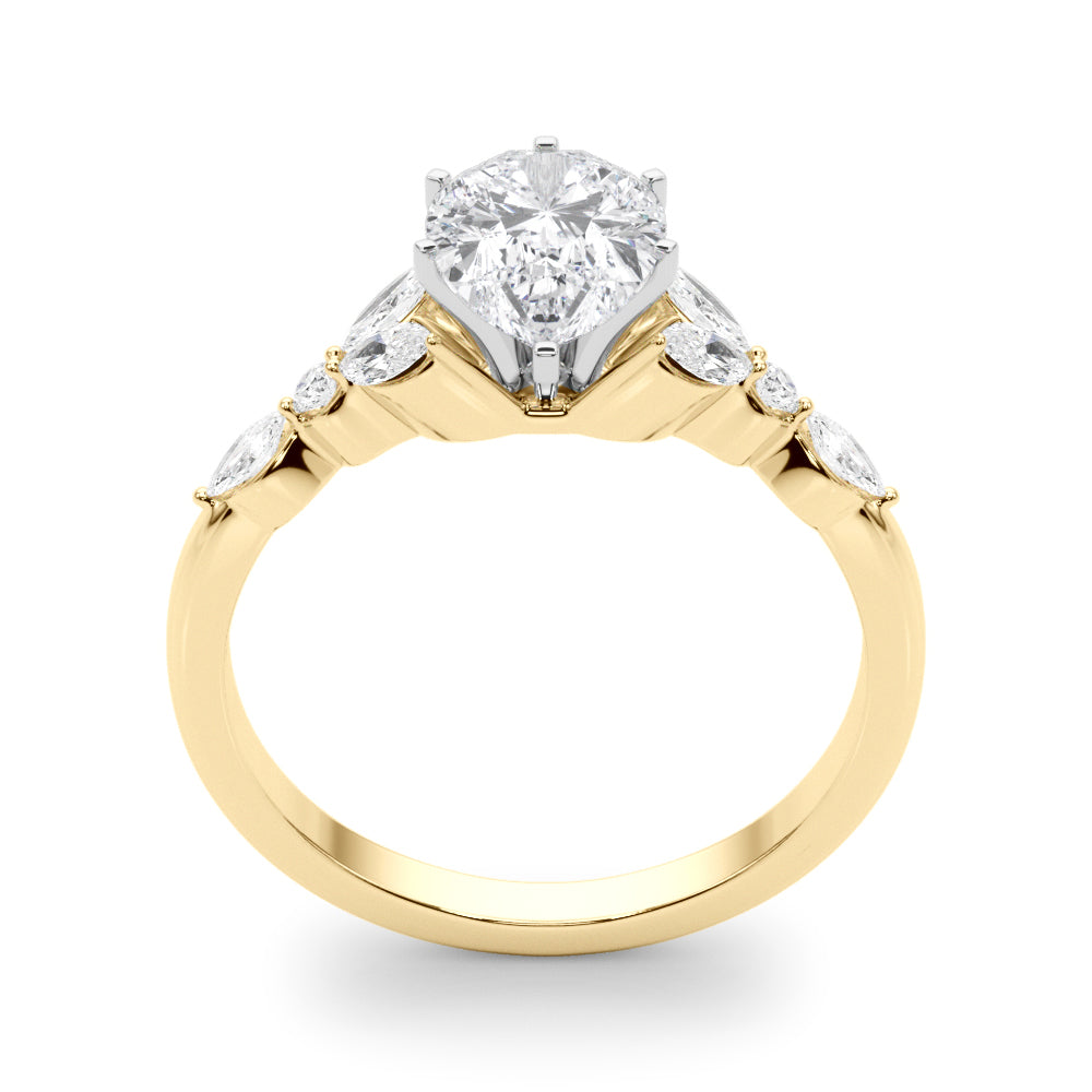 Marquise & Round Engagement Ring - TN85259