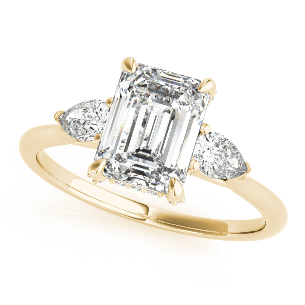 Engagement Ring Emerald Cut Center - TN85279