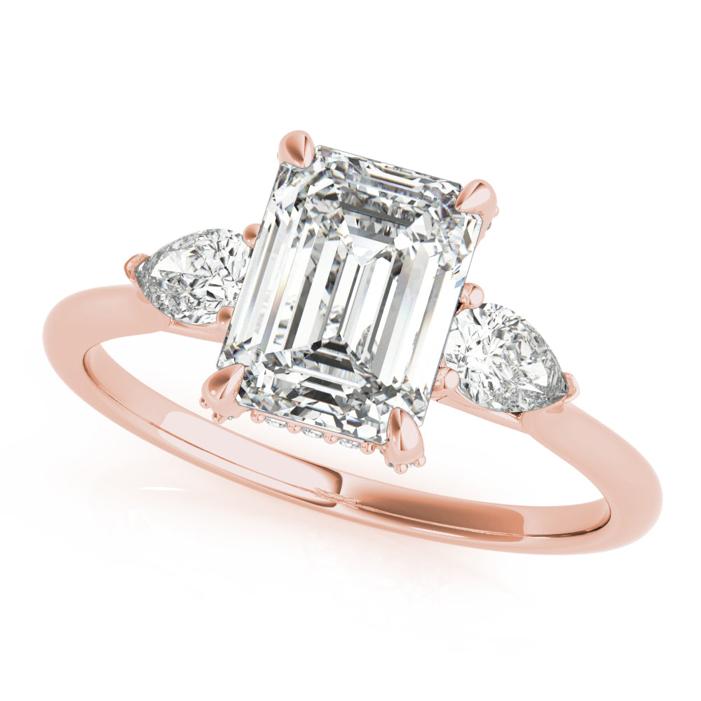 Engagement Ring Emerald Cut Center - TN85279