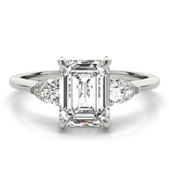 Engagement Ring Emerald Cut Center - TN85279