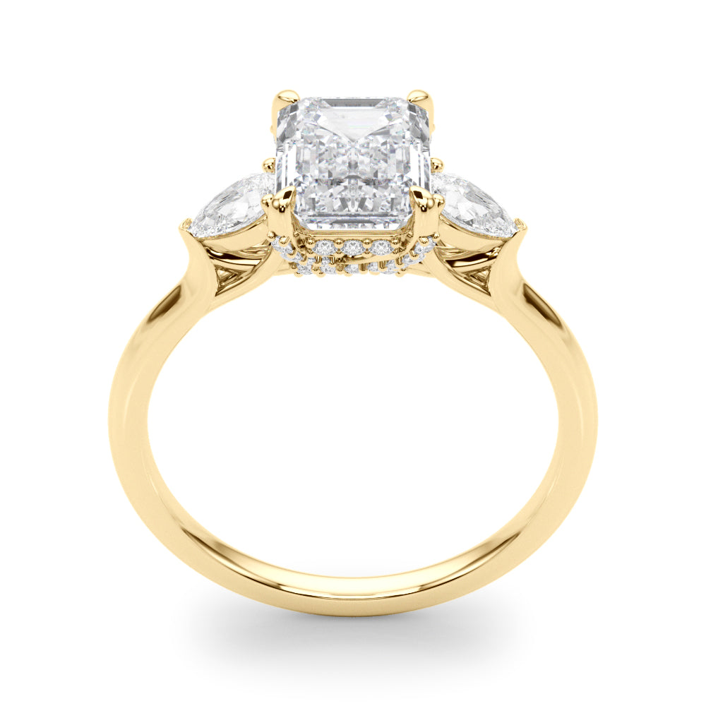 Engagement Ring Emerald Cut Center - TN85279