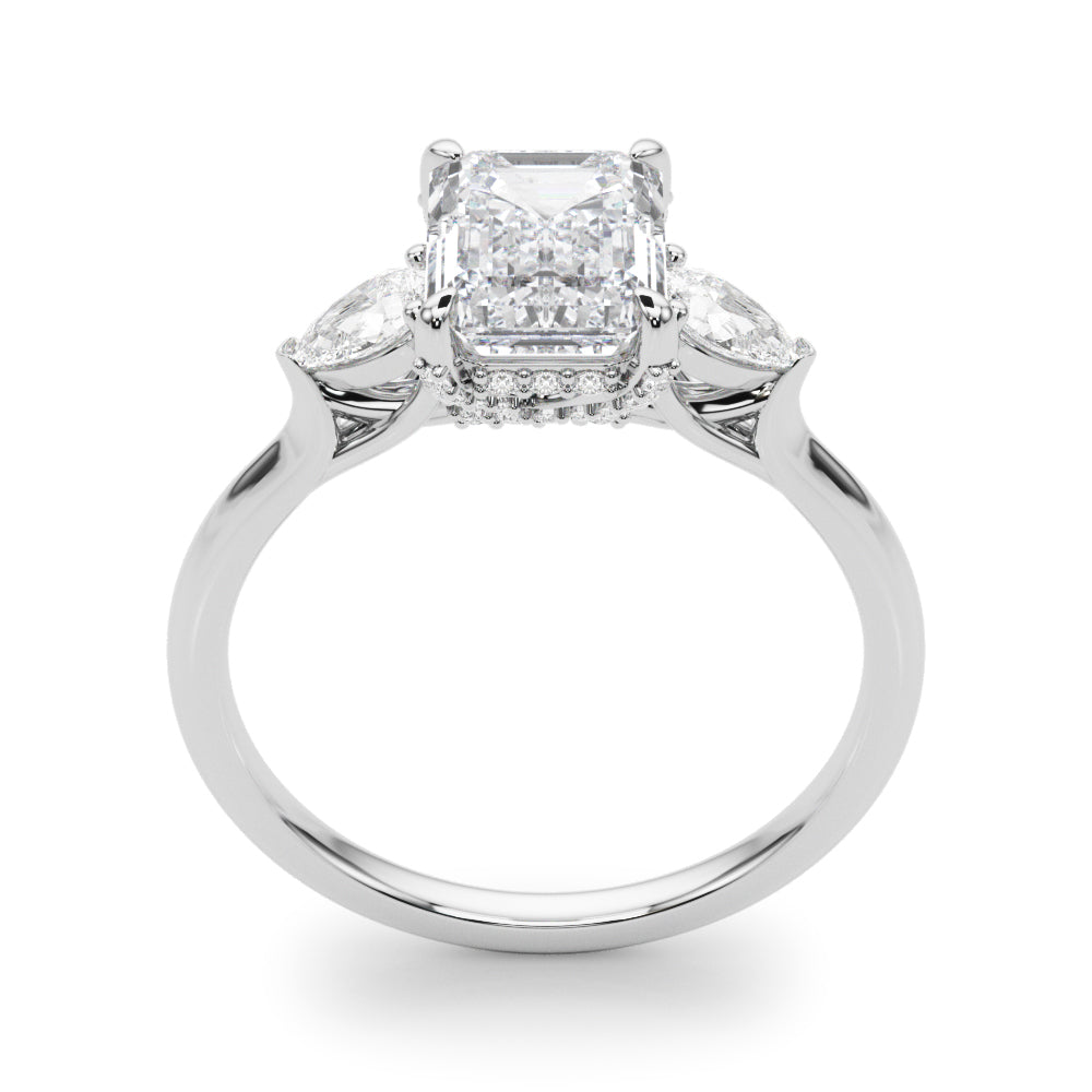 Engagement Ring Emerald Cut Center - TN85279